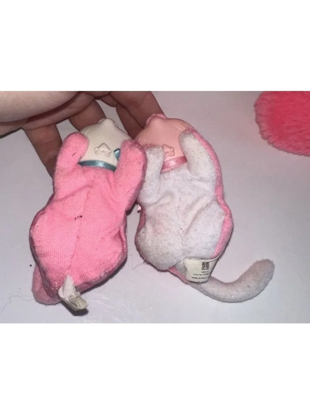 Hasbro Kitty Surprise Pink Plush Cat with 2 Kittens 1992 Vintage Rare 8825